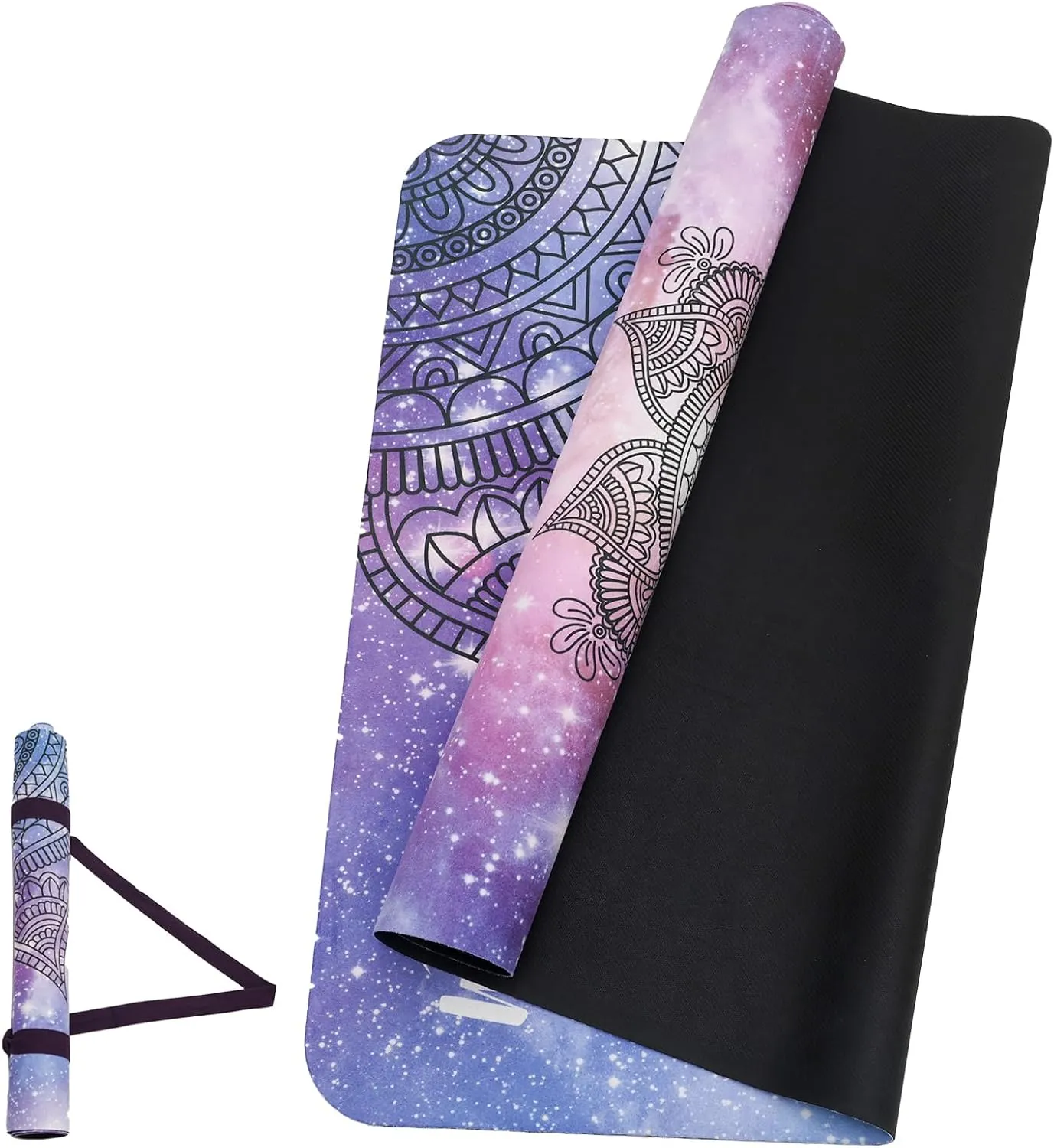 Yoga Mat Non-Slip, Exercise Suede Mat with Carrying Bag for Home Yoga