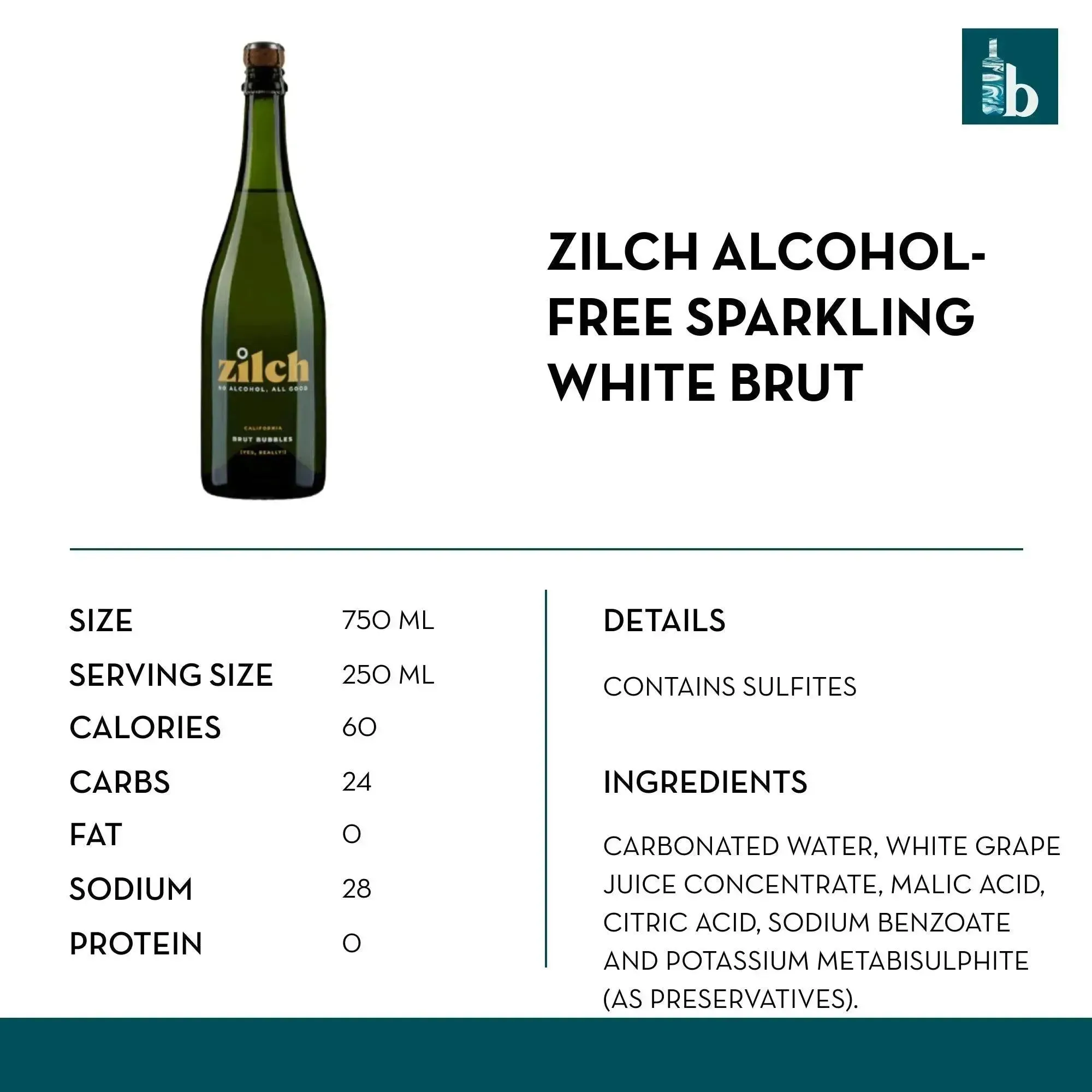 Zilch Alcohol-Free Sparkling White Brut