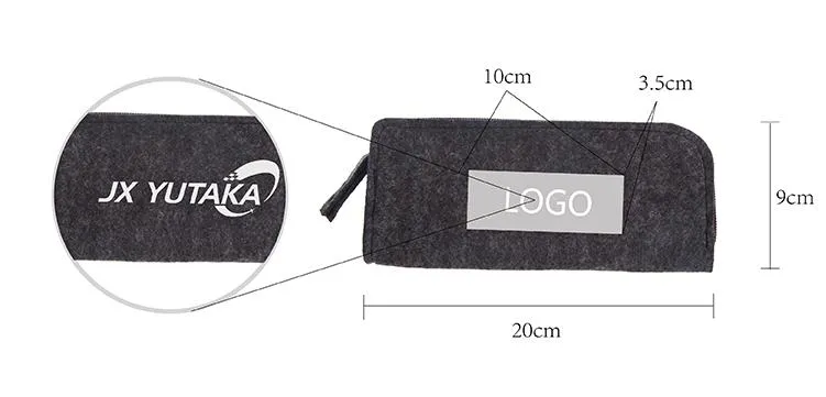 Zippered Felt Pencil Case